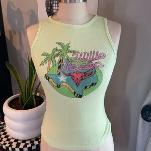 Willie Nelson Graphic Tank Top